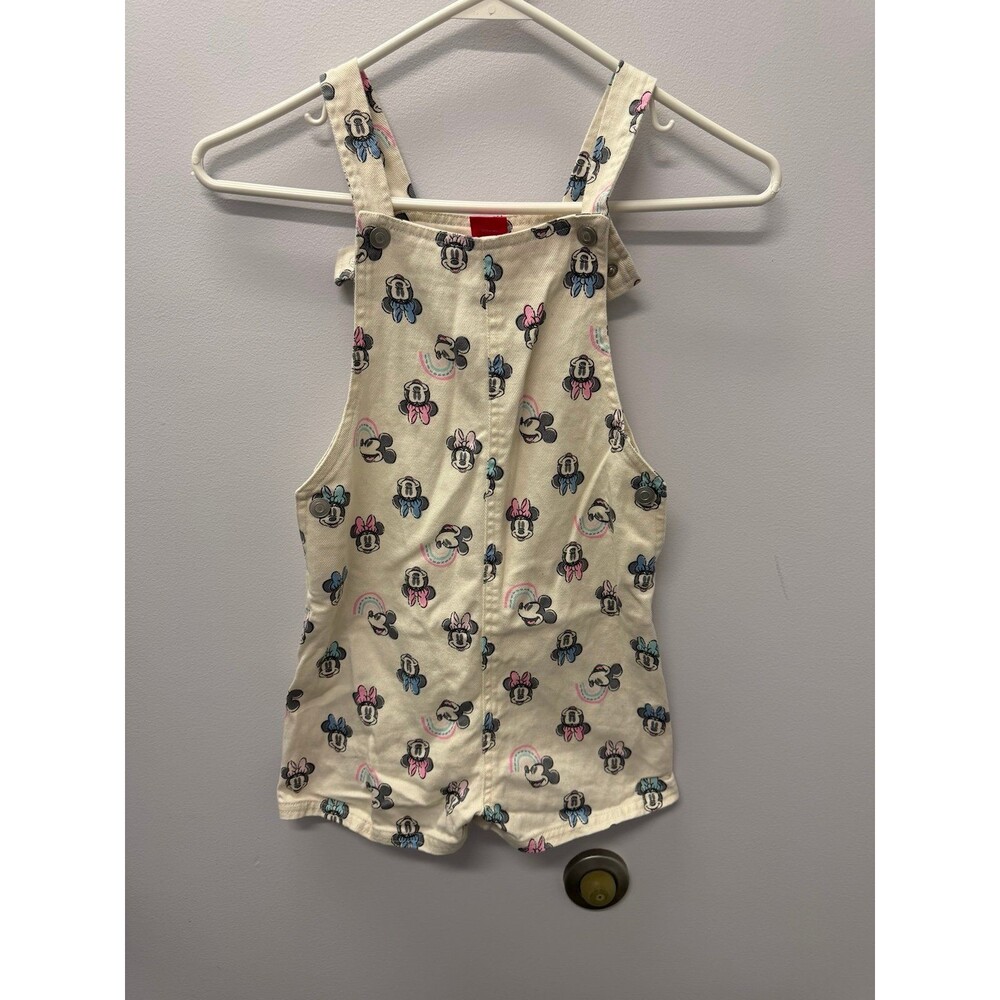 Minnie Mouse denim short overalls